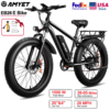 AMYET EB26 Electric Bike for Adults 1000W Electric Bicycle 48V 15AH E Bike 26" Fat Tire Mountain 31mph Dual Shock Absorber ebike