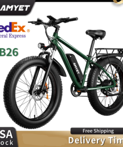 AMYET Electric Bike EB26 Adults Electric Bicycle Peak 1500W 48V 15AH e bike 26" Fat Tire Mountain Bike 31mph  Electric Dirt Bike