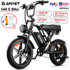 AMYET V9-G60 Adults Electric Bike 1000W Motor Bicycle 48V 20/25AH 20 Inch Tire Ebike Electric E Bikes Mountain Moped Ebikes